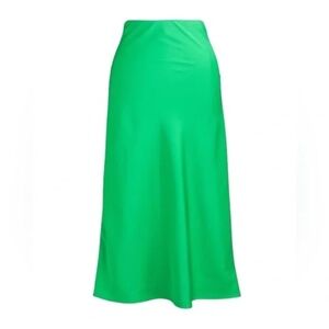 J. Crew Factory NWT Green Slip Skirt, Size Lace